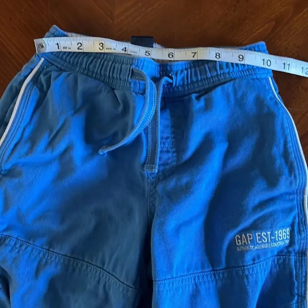 Gap Kids Boys Size 4 Blue Lined Convertible Pants Pull On Pockets